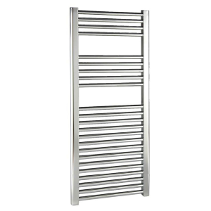 Reina Diva H1600 x W300mm Chrome Flat Electric Towel Rail   ON/OFF Element