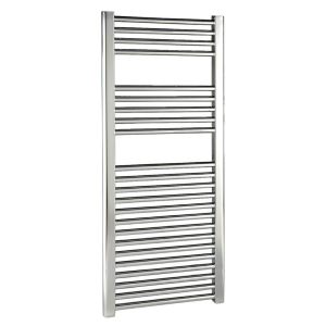 Reina Diva H1000 x W400mm Chrome Flat Electric Towel Rail   ON/OFF Element