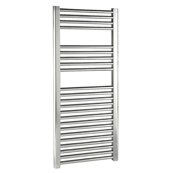Reina Diva H800 x W500mm Chrome Flat Electric Towel Rail   ON/OFF Element