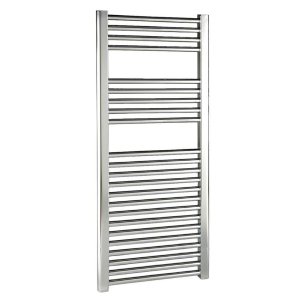 Reina Diva H1400 x W500mm Chrome Flat Electric Towel Rail   ON/OFF Element