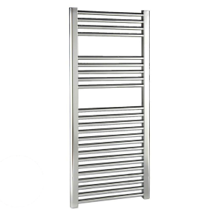 Reina Diva H1600 x W500mm Chrome Flat Electric Towel Rail   ON/OFF Element