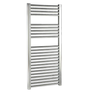Reina Diva H800 x W600mm Chrome Flat Electric Towel Rail   ON/OFF Element