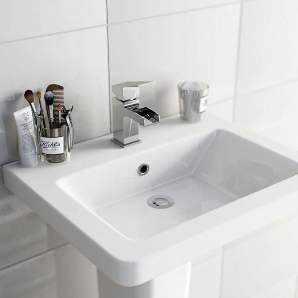 Orchard Wye Waterfall Basin Mixer Tap - Image 5