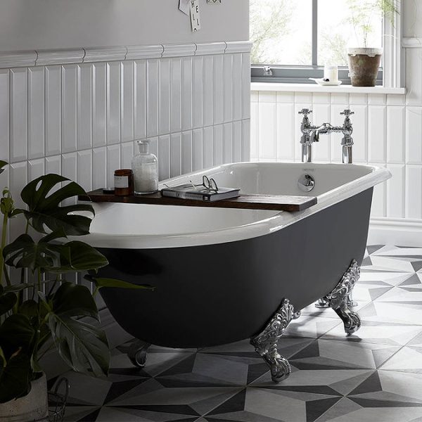 Heritage Essex 2TH Roll Top Cast Iron Bath (1700x770mm) with Feet - Image 5