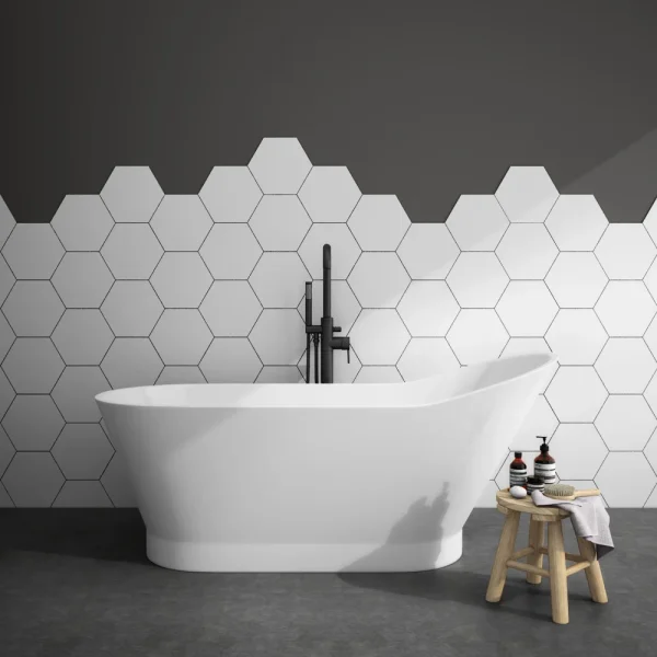 Toreno 1700 x 750mm Modern Slipper Freestanding Bath