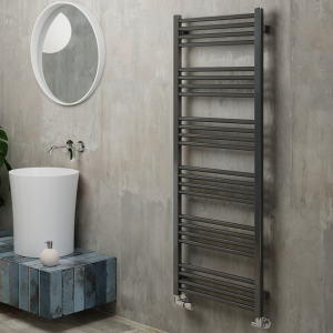 Terma Fiona Sparkling Grey Heated Towel Rail 1380 x 500mm