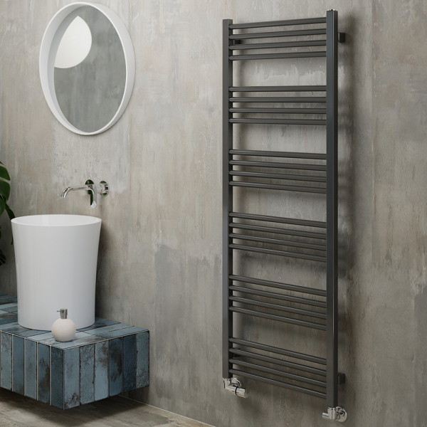 Terma Fiona Sparkling Grey Heated Towel Rail 1380 x 500mm