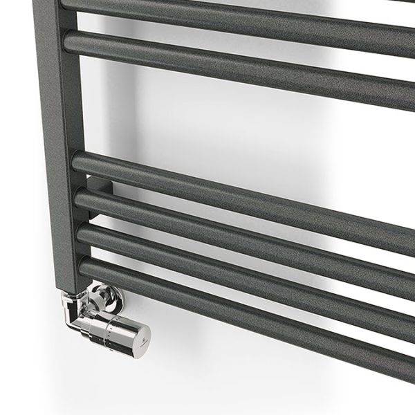 Terma Fiona Sparkling Grey Heated Towel Rail 1380 x 500mm - Image 6