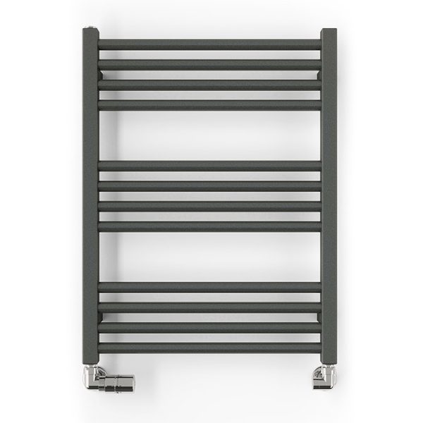 Terma Fiona Sparkling Grey Heated Towel Rail 660 x 500mm - Image 3