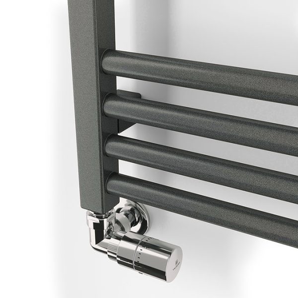 Terma Fiona Sparkling Grey Heated Towel Rail 660 x 500mm - Image 5