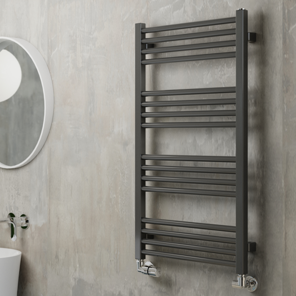 Terma Fiona Sparkling Grey Heated Towel Rail 900 x 500mm