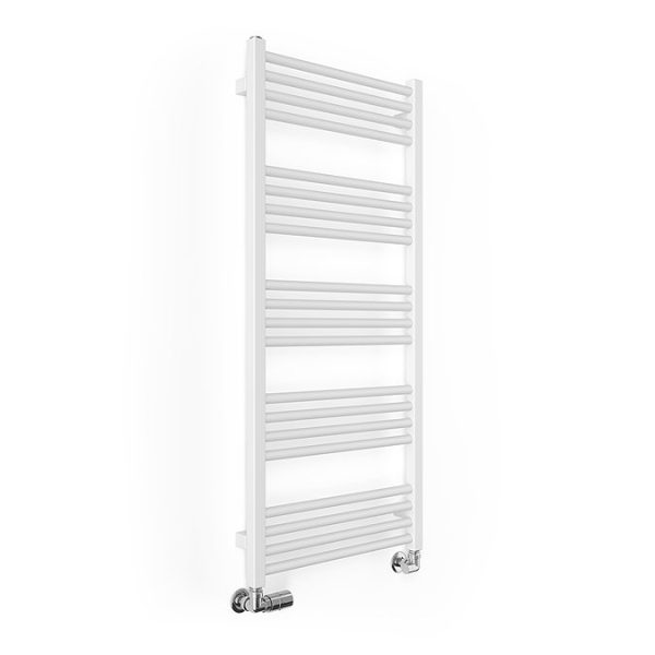 Terma Fiona Matt White Heated Towel Rail 1140 x 500mm - Image 4
