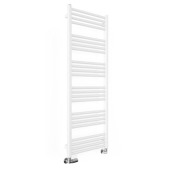 Terma Fiona Matt White Heated Towel Rail 1380 x 500mm - Image 4