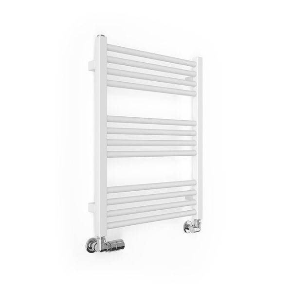 Terma Fiona Matt White Heated Towel Rail 660 x 500mm - Image 4