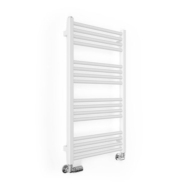 Terma Fiona Matt White Heated Towel Rail 900 x 500mm - Image 4
