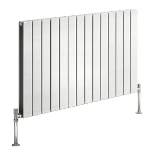 Reina Flat Horizontal Double Panel Designer Radiator   RAL Colour Options