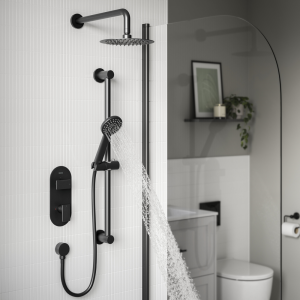 Bristan Frammento Concealed Dual Control Shower Pack    Black