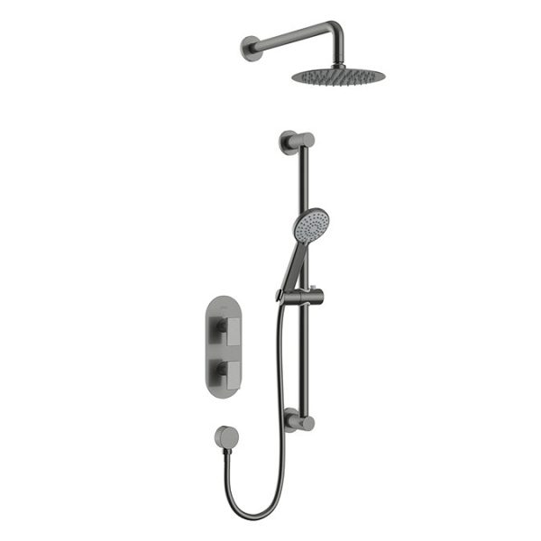 Bristan Frammento Concealed Dual Control Shower Pack    Gun Metal Grey - Image 2
