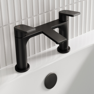 Bristan Frammento Contemporary Bath Filler   Black