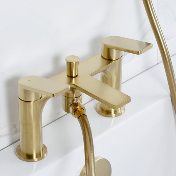 Bristan Frammento Bath Shower Mixer   Brushed Brass - Image 3