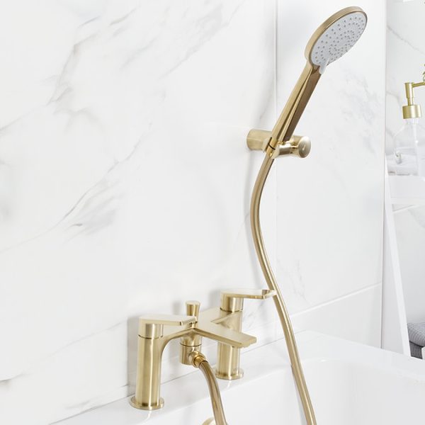 Bristan Frammento Bath Shower Mixer   Brushed Brass - Image 2