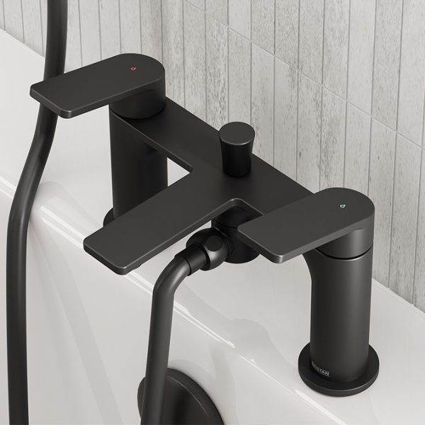 Bristan Frammento Bath Shower Mixer   Black - Image 3