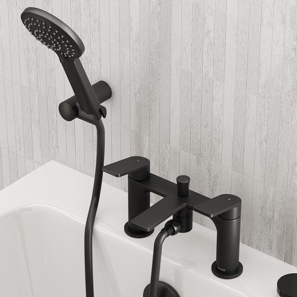 Bristan Frammento Bath Shower Mixer   Black - Image 4