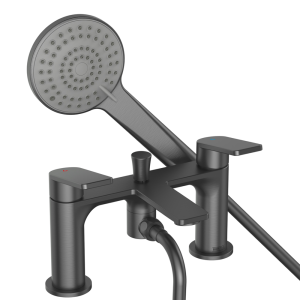 Bristan Frammento Bath Shower Mixer   Gun Metal Grey
