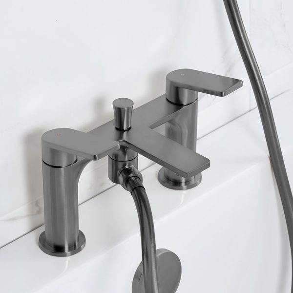 Bristan Frammento Bath Shower Mixer   Gun Metal Grey - Image 3