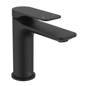 Crosswater Fuse Mono Basin Mixer with Clicker Waste   Matt Black