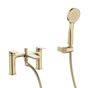 Crosswater Fuse Bath Shower Mixer with Kit   Brushed Brass