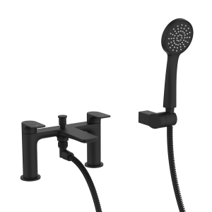 Crosswater Fuse Bath Shower Mixer with Kit   Matt Black