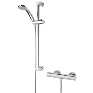 Bristan Frenzy Cool Touch Thermostatic Bar Valve inc. Riser + Multifunction Handset