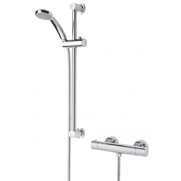 Bristan Frenzy Cool Touch Thermostatic Bar Valve inc. Riser + Multifunction Handset