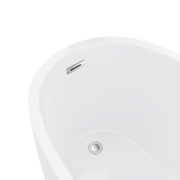 Snowden 1300 Small Modern Freestanding Bath - Image 3