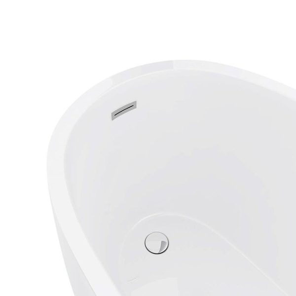 Toreno 1370 Small Modern Slipper Free Standing Bath - Image 3