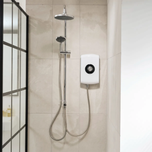 Triton Amore DuElec 9.5kw Electric Shower   Gloss White