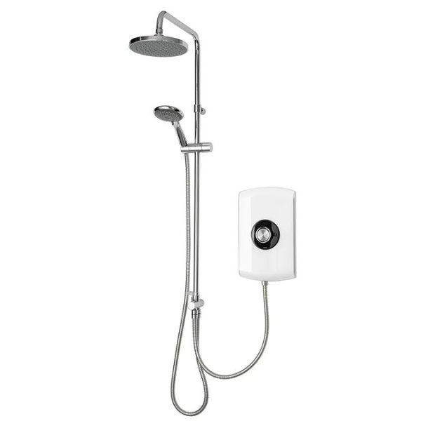 Triton Amore DuElec 9.5kw Electric Shower   Gloss White - Image 3