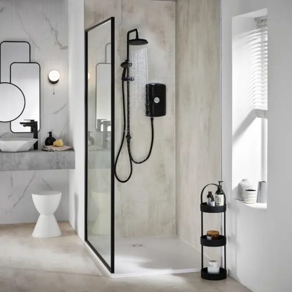 Triton Amore DuElec 9.5kw Electric Shower   Gloss Black - Image 7