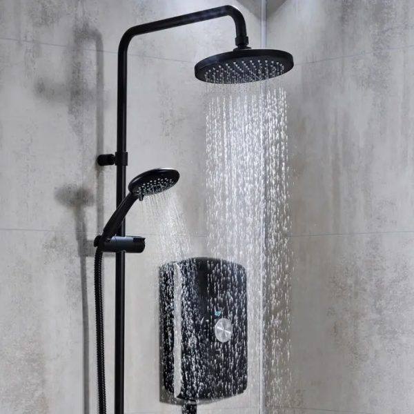 Triton Amore DuElec 9.5kw Electric Shower   Gloss Black - Image 2