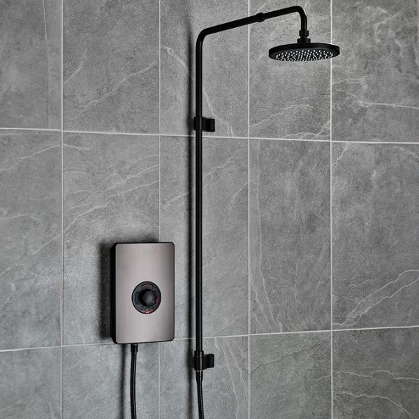 Triton Aspirante UNIQ 9.5kw Electric Shower   Pewter - Image 4