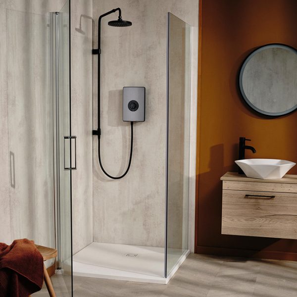 Triton Aspirante UNIQ 9.5kw Electric Shower   Pewter - Image 7