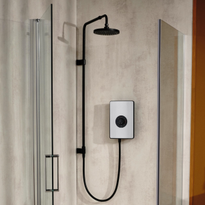 Triton Aspirante UNIQ 9.5kw Electric Shower   Nickel Effect