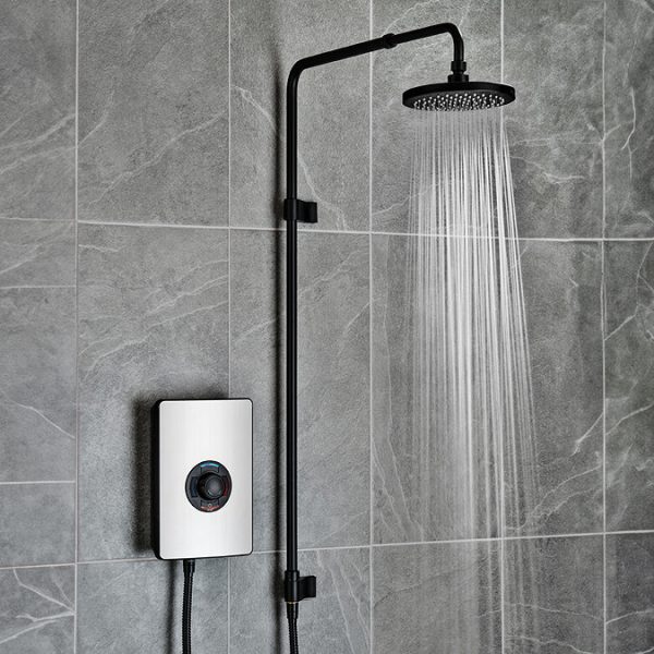 Triton Aspirante UNIQ 9.5kw Electric Shower   Nickel Effect - Image 3
