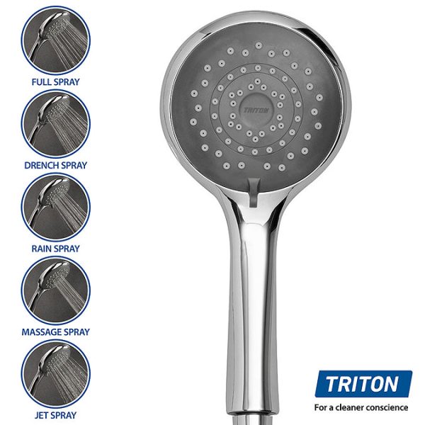 Triton Danzi DuElec 9.5kw Electric Shower   White - Image 5