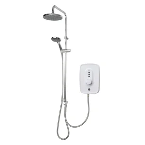 Triton Danzi DuElec 10.5kw Electric Shower   White