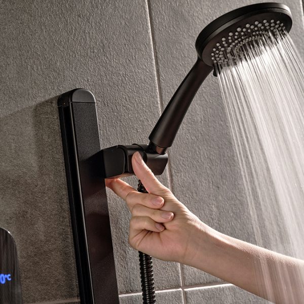 Triton ENlight Thermostatic 9.5kw Taupe Electric Shower with Back to Wall Kit - Image 6