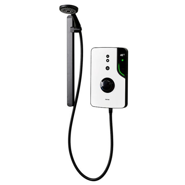 Triton ENlight Thermostatic 9.5kw White Electric Shower with Back to Wall Kit - Image 8