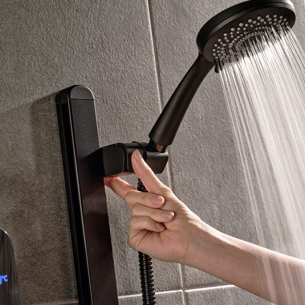 Triton ENlight Thermostatic 9.5kw Grey Electric Shower with Back to Wall Kit - Image 7