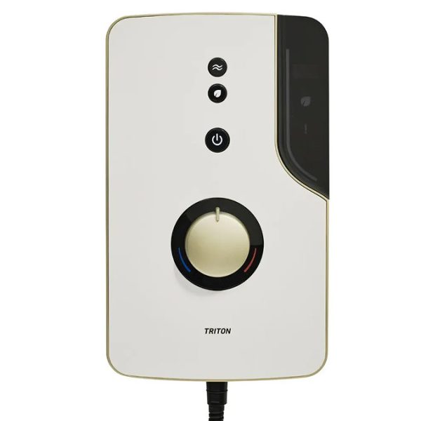 Triton ENlight Thermostatic 9.5kw Taupe Electric Shower with Back to Wall Kit - Image 5